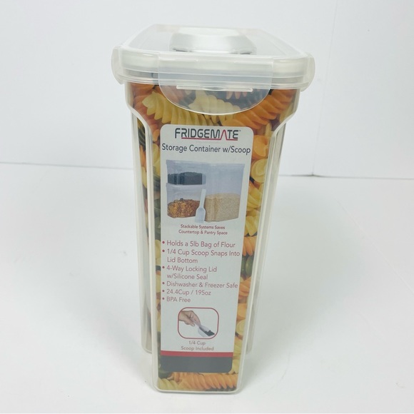 Fridgemate Storage Container With Scoop 195 oz - Picture 2 of 6